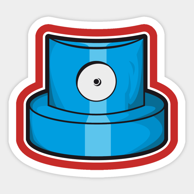 Blue cap Sticker by manuvila